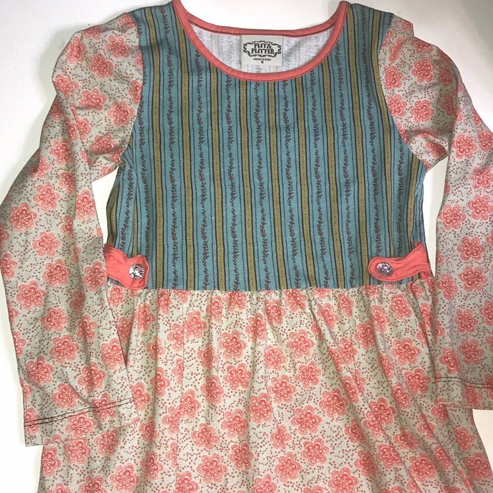 Flit & Flitter Floral Dress Size 8 cute